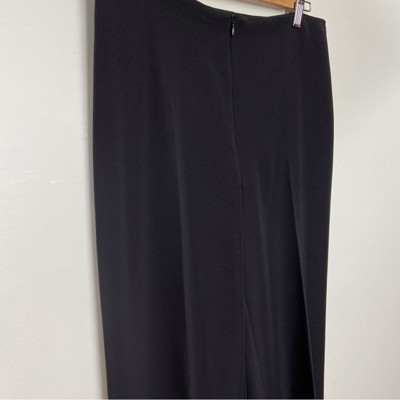Joseph Ribkoff black trouser pants front zipper wide contemporary 8-10 - Picture 7 of 16